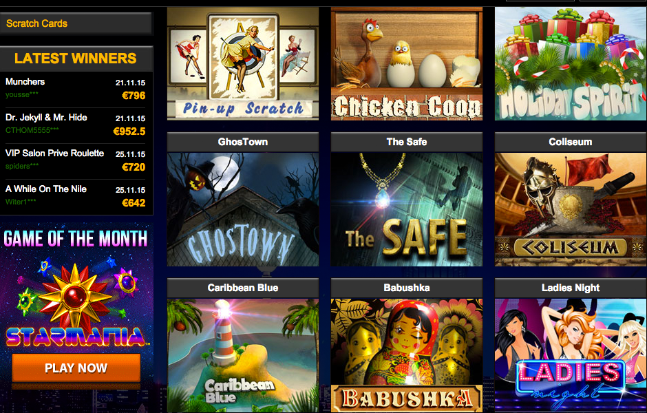 euromoon casino homepage cashback